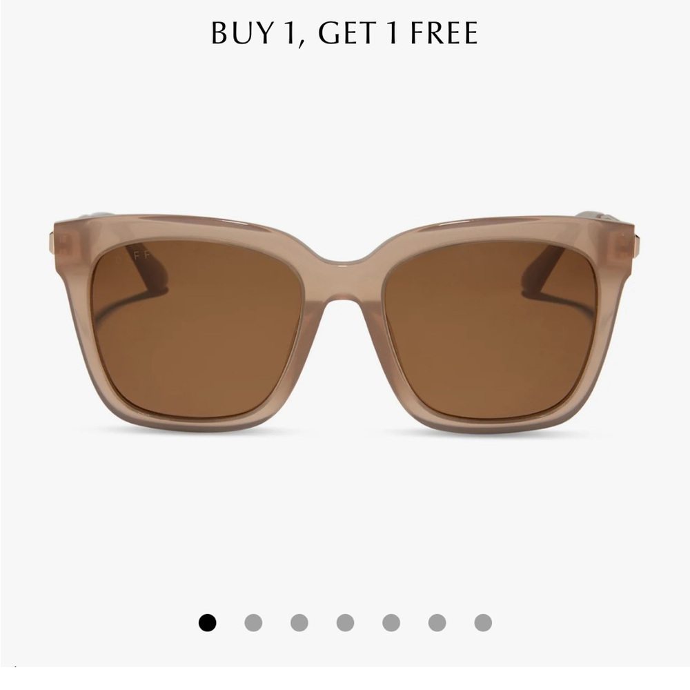 Bella Warm Taupe Brown Polarized sunnies, new and unworn. In case.